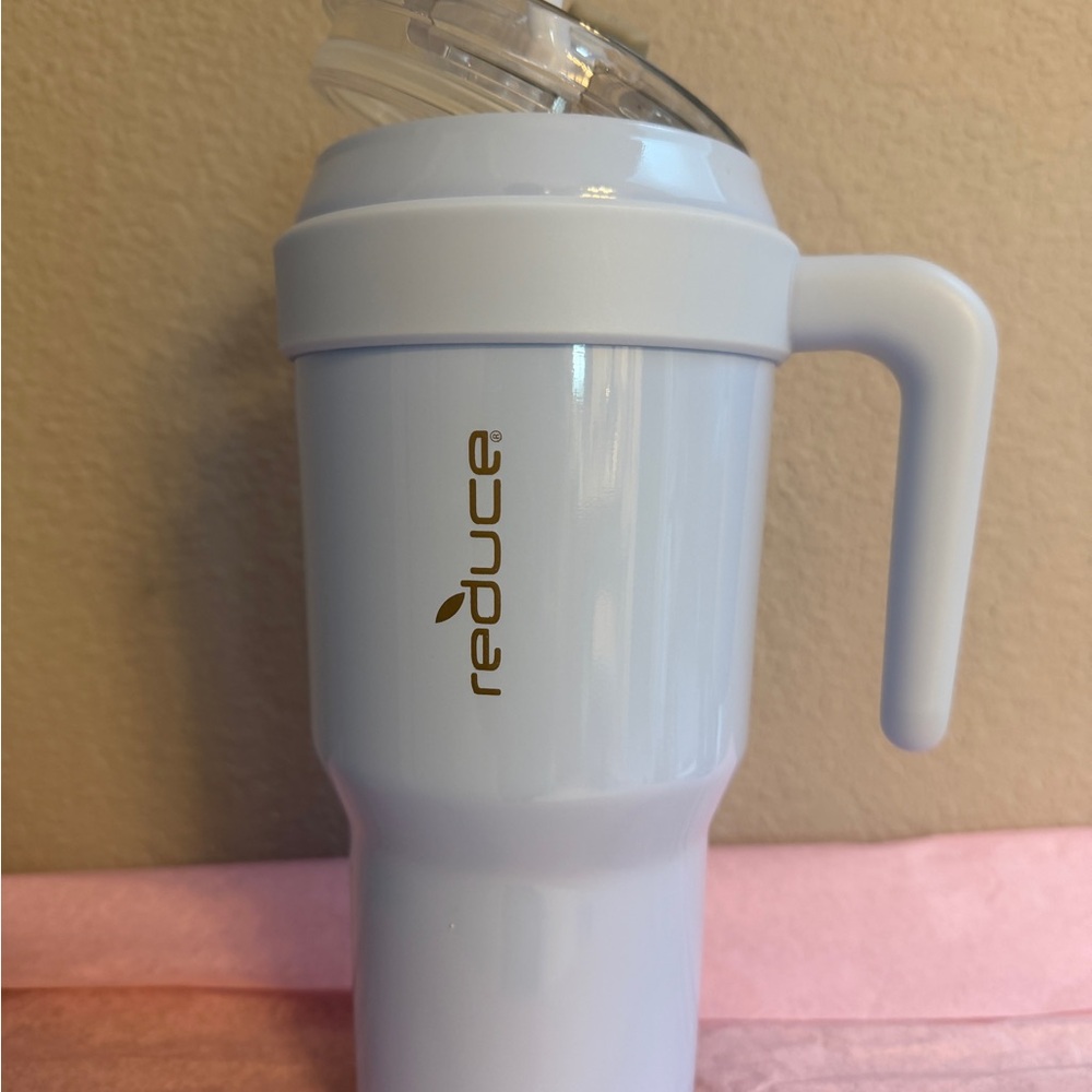 Reduce Light Blue 40oz Stainless Steel Mug~EUC
